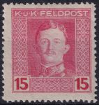 Obrázek k výrobku 53478 - 1917/1918, Rakousko-uherská polní pošta (Všeobecné vydání), 59A, Výplatní známka: Císař Karel I. ✶