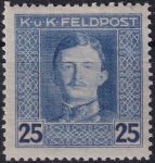 Obrázek k výrobku 53481 - 1917/1918, Rakousko-uherská polní pošta (Všeobecné vydání), 61A, Výplatní známka: Císař Karel I. ✶