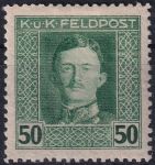 Obrázek k výrobku 53486 - 1917/1918, Rakousko-uherská polní pošta (Všeobecné vydání), 64A, Výplatní známka: Císař Karel I. ✶
