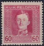 Obrázek k výrobku 53487 - 1917/1918, Rakousko-uherská polní pošta (Všeobecné vydání), 65A, Výplatní známka: Císař Karel I. ✶