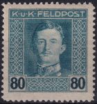 Obrázek k výrobku 53488 - 1917/1918, Rakousko-uherská polní pošta (Všeobecné vydání), 66A, Výplatní známka: Císař Karel I. ✶