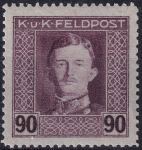 Obrázek k výrobku 53489 - 1917/1918, Rakousko-uherská polní pošta (Všeobecné vydání), 63A, Výplatní známka: Císař Karel I. ✶✶