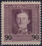 Obrázek k výrobku 53491 - 1917/1918, Rakousko-uherská polní pošta (Všeobecné vydání), 68A, Výplatní známka: Císař Karel I. ✶