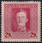 Obrázek k výrobku 53492 - 1917/1918, Rakousko-uherská polní pošta (Všeobecné vydání), 68A, Výplatní známka: Císař Karel I. ✶