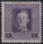 Obrázek k výrobku 53493 - 1917/1918, Rakousko-uherská polní pošta (Všeobecné vydání), 69A, Výplatní známka: Císař Karel I. ✶