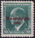 Obrázek k výrobku 53518 - 1939, Slovenský stát, 004II, Výplatní známka: Státní znak ✶✶ o D