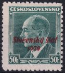Obrázek k výrobku 53528 - 1939, Slovenský stát, 008VV, Výplatní známka: Dr. E. Beneš ✶✶