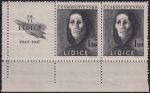 Obrázek k výrobku 53656 - 1947, ČSR II, 0453KL, 5. výročí vyhlazení Lidic: Trpící žena ✶✶ L D