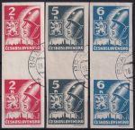 Obrázek k výrobku 53798 - 1945, ČSR II, 0353/0359, Výplatní známky: Košické vydání: Symbol spojenectví ČSR-SSSR ⊙