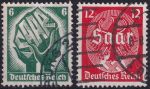 Obrázek k výrobku 53898 - 1934, Deutsches Reich, 0544/0545, Hlasování o připojení Sárska 13. ledna 1935 ⊙