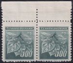Obrázek k výrobku 54008 - 1945, ČSR II, 0380VV, Výplatní známka: Lipová ratolest ✶✶ ⊟
