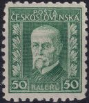 Obrázek k výrobku 54041 - 1926, ČSR I, 0204IP5, Výplatní známka: 75. narozeniny T. G. Masaryka (pozměněná kresba) ✶