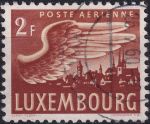 Obrázek k výrobku 54273 - 1946, Lucembursko, 0403, Letecká známka: Letecké poštovní známky - Letadlo a Moselská krajina ⊙ 