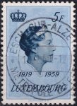 Obrázek k výrobku 54333 - 1959, Lucembursko, 0601, 40. výročí nástupu na trůn velkovévodkyně Šarloty ⊙ 