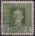 Obrázek k výrobku 54363 - 1917/1918, Rakousko-uherská polní pošta (Všeobecné vydání), 55A, Výplatní známka: Císař Karel I. ⊙