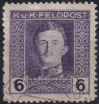 Obrázek k výrobku 54369 - 1917/1918, Rakousko-uherská polní pošta (Všeobecné vydání), 57A, Výplatní známka: Císař Karel I. ⊙