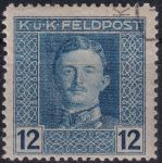 Obrázek k výrobku 54381 - 1917/1918, Rakousko-uherská polní pošta (Všeobecné vydání), 59AVV, Výplatní známka: Císař Karel I. ⊙