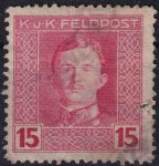 Obrázek k výrobku 54385 - 1917/1918, Rakousko-uherská polní pošta (Všeobecné vydání), 60A, Výplatní známka: Císař Karel I. ⊙