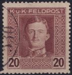 Obrázek k výrobku 54391 - 1917/1918, Rakousko-uherská polní pošta (Všeobecné vydání), 61A, Výplatní známka: Císař Karel I. ⊙