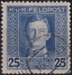 Obrázek k výrobku 54396 - 1917/1918, Rakousko-uherská polní pošta (Všeobecné vydání), 62A, Výplatní známka: Císař Karel I. ⊙