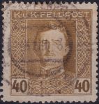 Obrázek k výrobku 54405 - 1917/1918, Rakousko-uherská polní pošta (Všeobecné vydání), 64A, Výplatní známka: Císař Karel I. ⊙