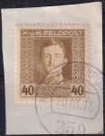 Obrázek k výrobku 54410 - 1917/1918, Rakousko-uherská polní pošta (Všeobecné vydání), 63A, Výplatní známka: Císař Karel I. ⊡
