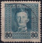 Obrázek k výrobku 54417 - 1917/1918, Rakousko-uherská polní pošta (Všeobecné vydání), 67A, Výplatní známka: Císař Karel I. ⊙