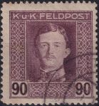 Obrázek k výrobku 54420 - 1917/1918, Rakousko-uherská polní pošta (Všeobecné vydání), 68A, Výplatní známka: Císař Karel I. ⊙