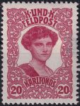 Obrázek k výrobku 54430 - 1917/1918, Rakousko-uherská polní pošta (Všeobecné vydání), 62A, Výplatní známka: Císař Karel I. ✶✶