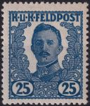 Obrázek k výrobku 54445 - 1918, Rakousko-uherská polní pošta (Všeobecné vydání), VI, Výplatní známka: Císař Karel I. ✶