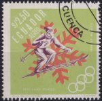 Obrázek k výrobku 54567 - 1966, Ekvádor, 1277, Letecká známka: Zimní olympijské hry, Grenoble (1968): Běh na lyžích ⊙