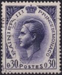 Obrázek k výrobku 54597 - 1957, Monako, 0583, Výplatní známka: Kníže Rainier III. ⊙