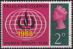 Obrázek k výrobku 54644 - 1966, Falklandské ostrovy, 0155, Winston Spencer Churchill ⊙