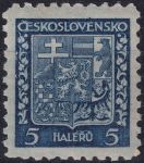 Obrázek k výrobku 54732 - 1929/1931, ČSR I, 0248/0252, Výplatní známky: Státní znak ✶✶ o L