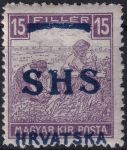 Obrázek k výrobku 54755 - 1918, Jugoslávie (vydání pro Chorvatsko), 0071, Známky Maďarska s přetiskem: Na kresbě Ženci 1916/18 (barevná číslice) ✶