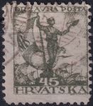 Obrázek k výrobku 54806 - 1919, Jugoslávie (vydání pro Chorvatsko), 0094A, Výplatní známka: Námořník s vlajkou a sokolem ✶