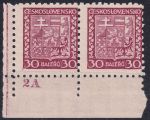 Obrázek k výrobku 54818 - 1929, ČSR I, 0252DČ, Výplatní známka: Státní znak ✶✶ ⊟ L D