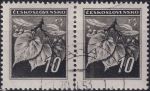Obrázek k výrobku 54849 - 1945, ČSR II, 0372/0380, Výplatní známky: Lipová ratolest ⊙