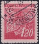 Obrázek k výrobku 54896 - 1945, ČSR II, 0378, Výplatní známka: Lipová ratolest ⊙ 