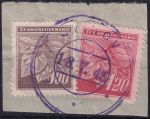 Obrázek k výrobku 54901 - 1945, ČSR II, 0378+0379, Výplatní známky: Lipová ratolest ⊡ 