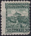 Obrázek k výrobku 54918 - 1926, ČSR I, 0209AP7, Výplatní známka: Hrady, krajiny, města: Karlštejn ✶