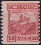 Obrázek k výrobku 54957 - 1928, ČSR I, 0216A, Výplatní známka: Hrady, krajiny, města - Karlštejn ✶