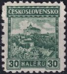 Obrázek k výrobku 54960 - 1928, ČSR I, 0216A, Výplatní známka: Hrady, krajiny, města - Karlštejn ✶