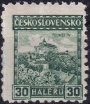 Obrázek k výrobku 54961 - 1927, ČSR I, 0217, Výplatní známka: Hrady, krajiny, města - Pernštejn ✶