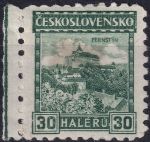 Obrázek k výrobku 54964 - 1927, ČSR I, 0217, Výplatní známka: Hrady, krajiny, města - Pernštejn ✶
