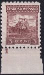 Obrázek k výrobku 54992 - 1929, ČSR I, 0221DČ, Výplatní známka: Hrady, krajiny, města - Pernštejn ✶ o D