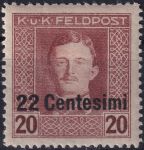 Obrázek k výrobku 55018 - 1918, Rakousko-uherská polní pošta (vydání pro Itálii), 05A, Výplatní známka ✶