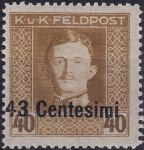 Obrázek k výrobku 55023 - 1918, Rakousko-uherská polní pošta (vydání pro Itálii), 12A, Výplatní známka ✶
