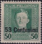 Obrázek k výrobku 55025 - 1918, Rakousko-uherská polní pošta (vydání pro Itálii), 11, Výplatní známka ✶