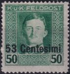 Obrázek k výrobku 55026 - 1918, Rakousko-uherská polní pošta (vydání pro Itálii), 13, Výplatní známka ✶